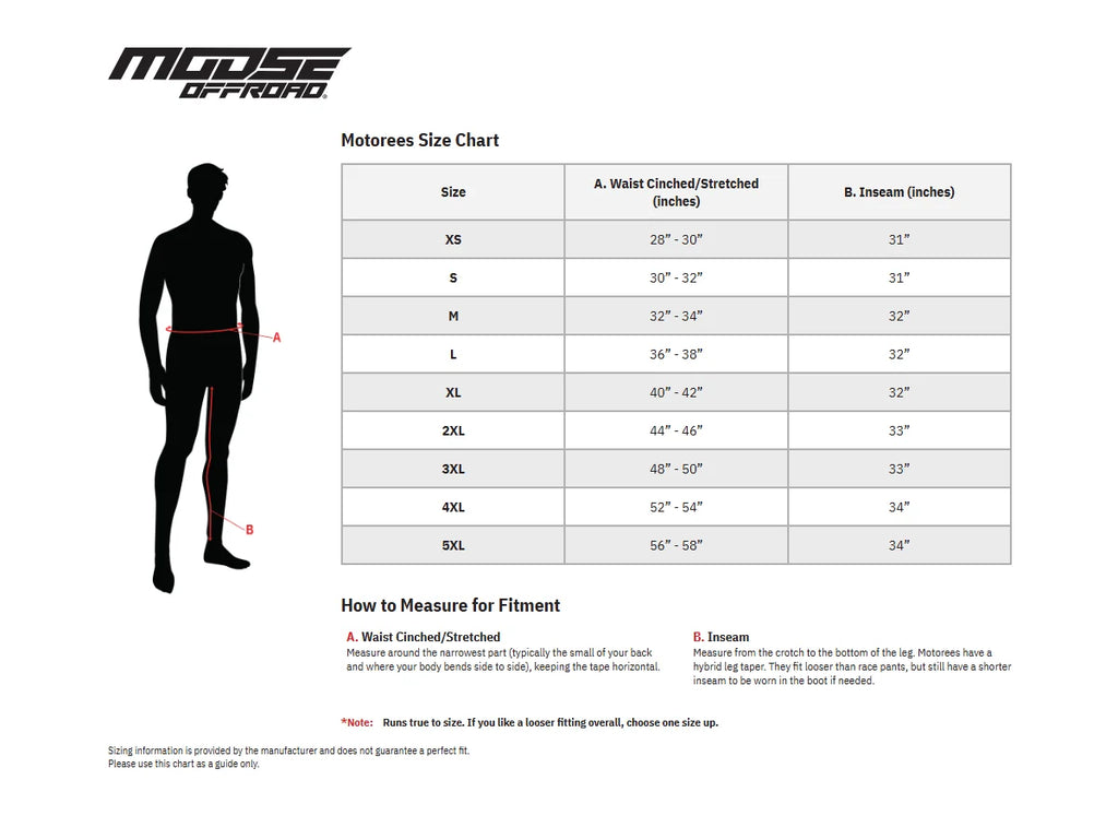 Moose Offroad Motorees - Black - Large 2901-12099 - Additional View 7