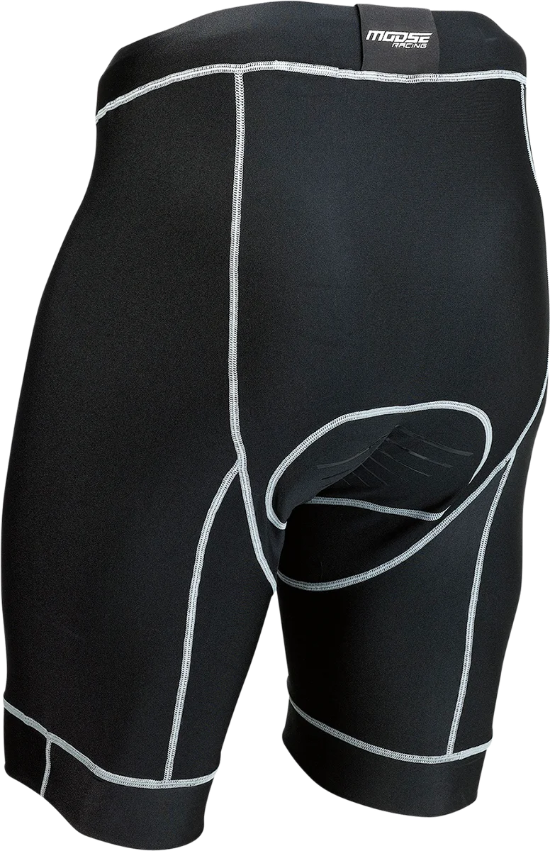 Moose Offroad Mountain Bike Compression Shorts - Black - Large 5001-0129 - Side View
