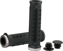 Load image into Gallery viewer, Moose Offroad Mountain Bike Lock-On Grips - Black/Gray - 130 mm PRO-627EP - Side View
