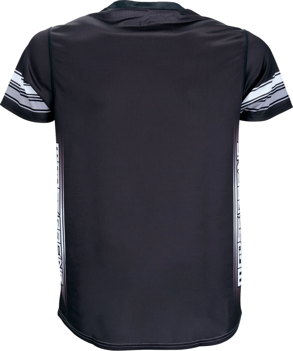 Moose Offroad Mountain Bike Short-Sleeve Jersey - Black/Gray - Small 5020-0257 - Side View