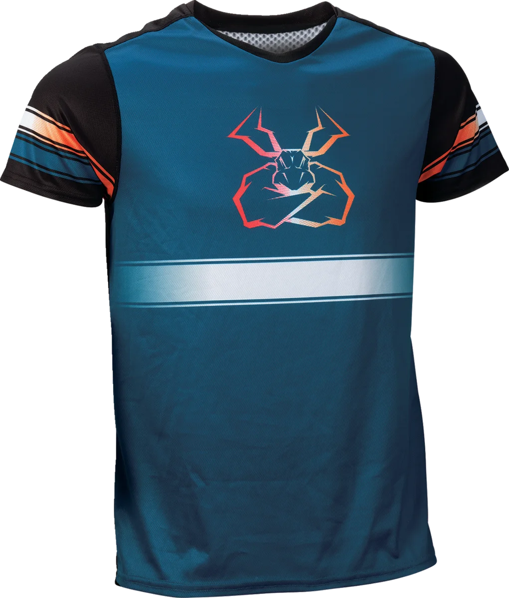 Moose Offroad Mountain Bike Short-Sleeve Jersey - Red/Black - Small 5020-0267 - Back View