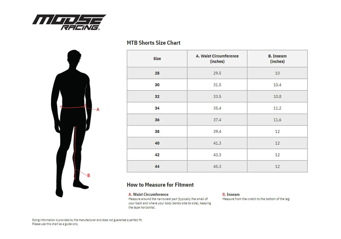 Moose Offroad Mountain Bike Shorts - Black - US 42 5001-0097 - Additional View 6