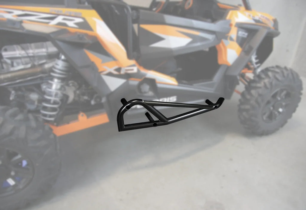 Moose Offroad Nerf Bars - Black - RZR 2-Seater 1004-BK - Side View