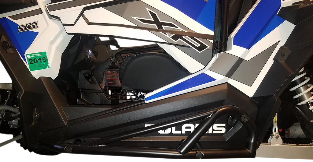 Moose Offroad Nerf Bars - Black - RZR 2-Seater 1004-BK - Back View