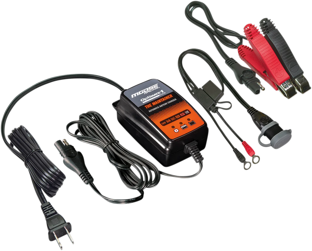 Moose Offroad Optimate 1 Charger - DUO TM-611 - Side View