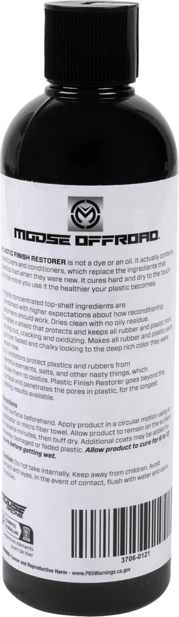 Moose Offroad Plastic Finish Restorer - 16 US fl oz. - Flip Top Bottle MORBO251216 - Side View