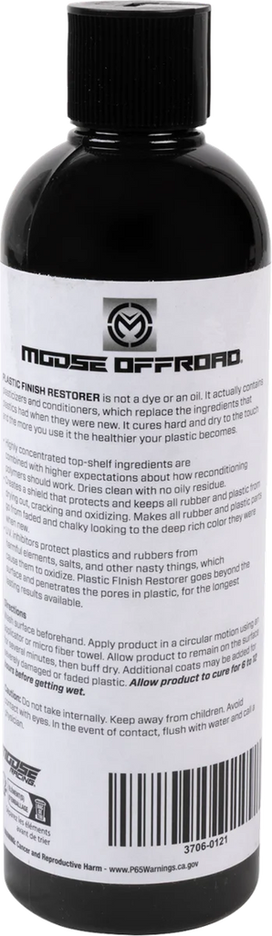 Moose Offroad Plastic Finish Restorer - 16 US fl oz. - Flip Top Bottle MORBO251216 - Side View