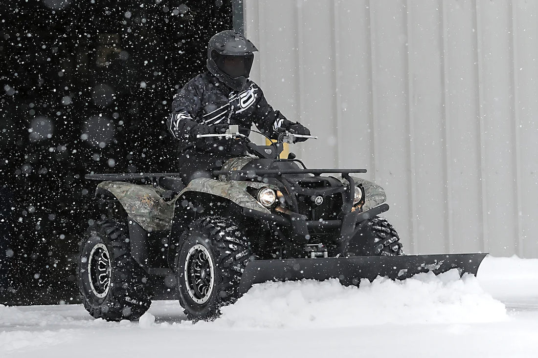 Moose Offroad Plow Blade - 66" - Black 2556BLKPF - Back View