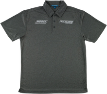 Load image into Gallery viewer, Moose Offroad Polo Shirt - Heather Charcoal - Large 3040-2656 - Main Product View