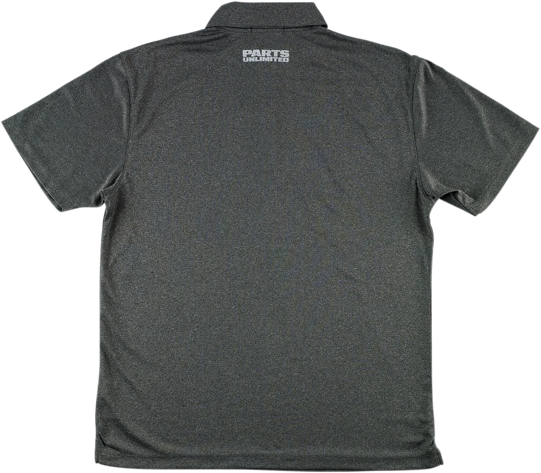 Moose Offroad Polo Shirt - Heather Charcoal - Medium 3040-2655 - Side View