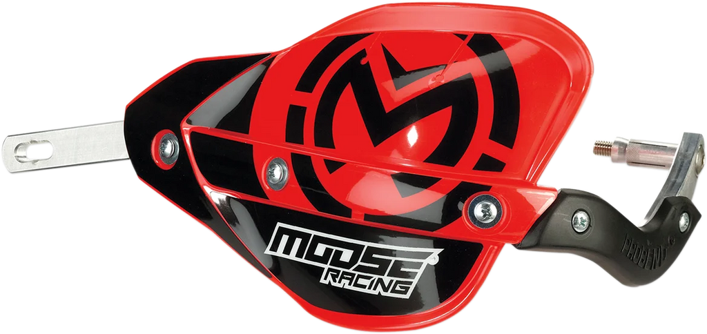 Moose Offroad Probend Handguards - Red 0635-1454 - Side View