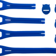 Load image into Gallery viewer, Moose Offroad Qualifier Boot Strap Kit - Blue - Size 10-15 3430-1020 - Main Product View
