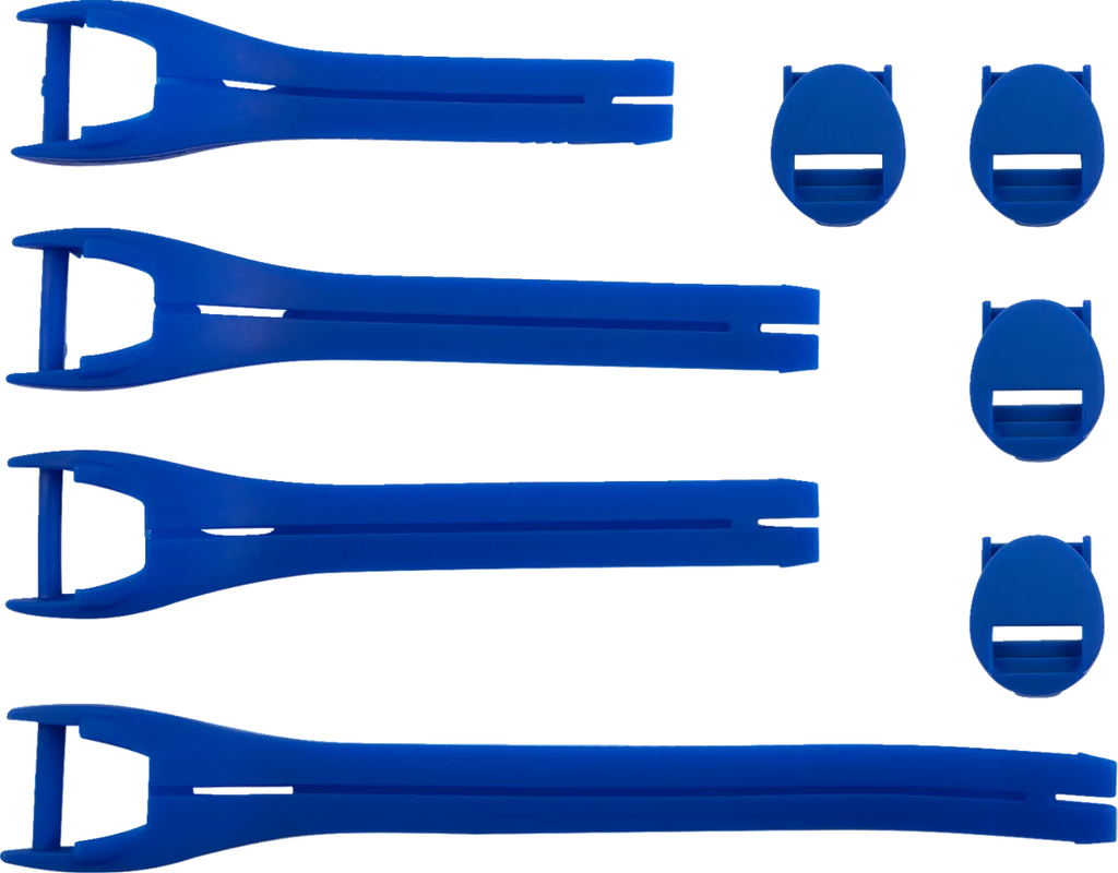 Moose Offroad Qualifier Boot Strap Kit - Blue - Size 10-15 3430-1020 - Main Product View