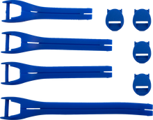 Load image into Gallery viewer, Moose Offroad Qualifier Boot Strap Kit - Blue - Size 10-15 3430-1020 - Main Product View