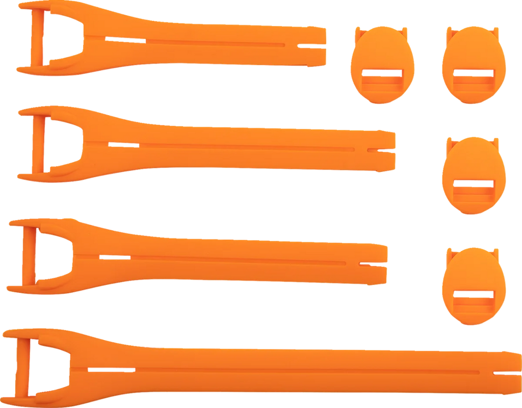 Moose Offroad Qualifier Boot Strap Kit - Orange - Size 10-15 3430-1019 - Main Product View