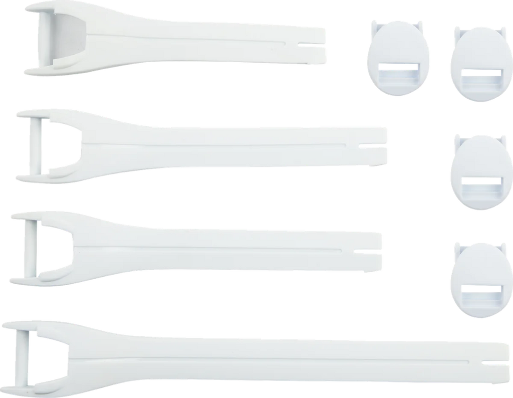 Moose Offroad Qualifier Boot Strap Kit - White - Size 10-15 3430-1017 - Main Product View