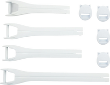 Load image into Gallery viewer, Moose Offroad Qualifier Boot Strap Kit - White - Size 10-15 3430-1017 - Main Product View