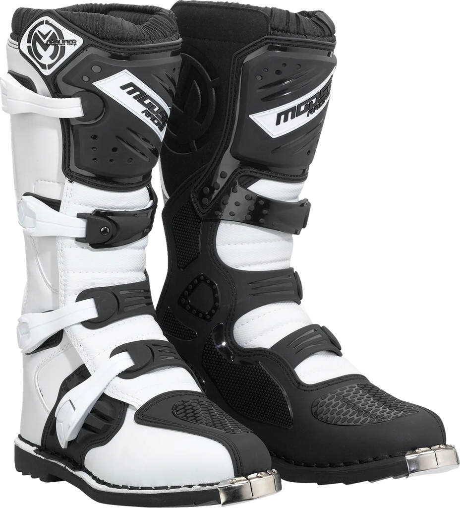 Moose Offroad Qualifier Boots - Black/White - Size 10 3410-2602 - Main Product View