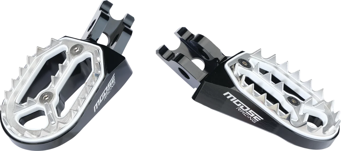 Moose Offroad Qualifier Foot Pegs - Standard P17-24A4B fits Kawasaki KX - Side View