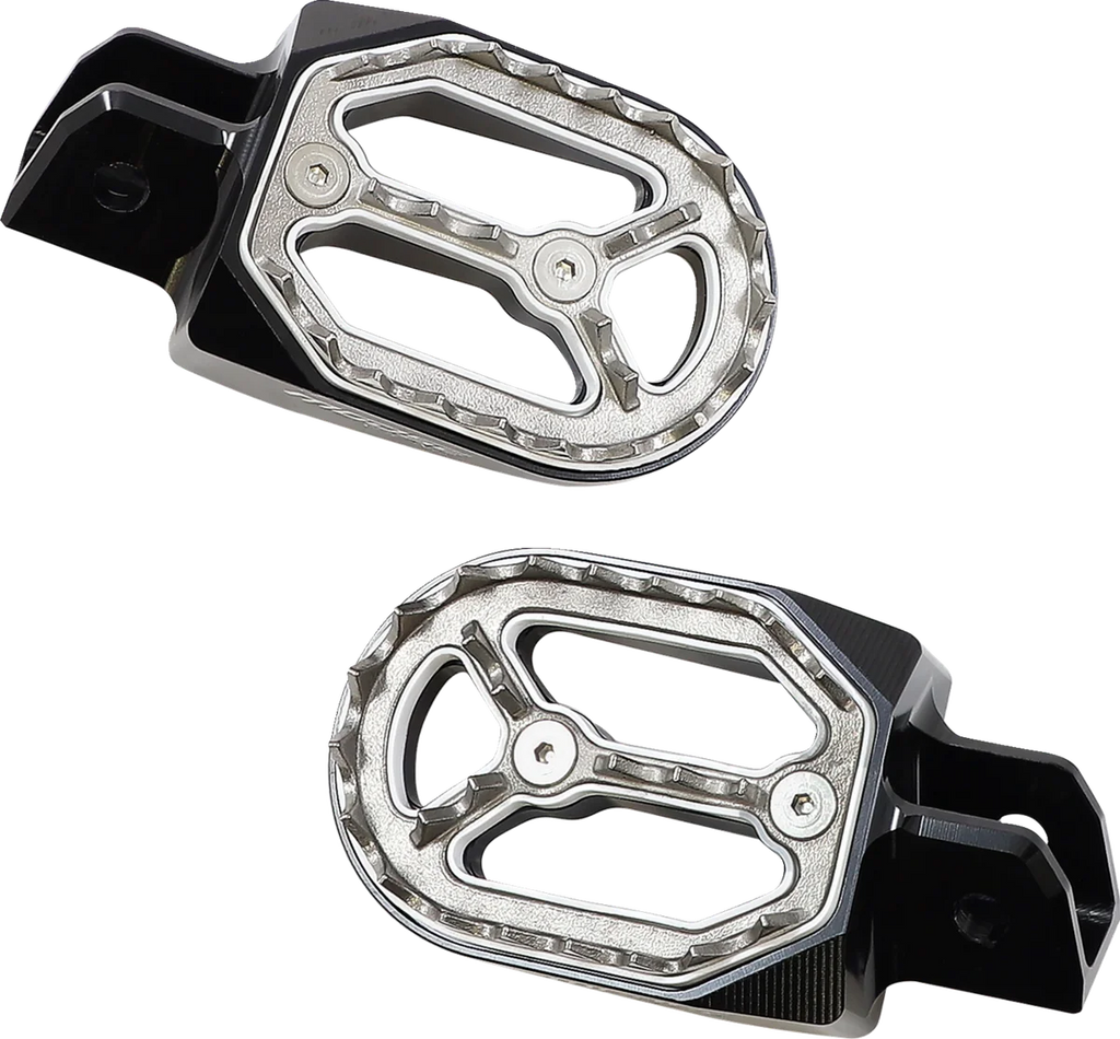 Moose Offroad Qualifier Foot Pegs - Standard P17-54B4B fits Yamaha PW50 - Main Product View