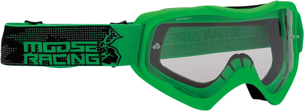 Moose Offroad Qualifier Goggle - Agroid - Green - Clear Lens 2601-2655 - Main Product View