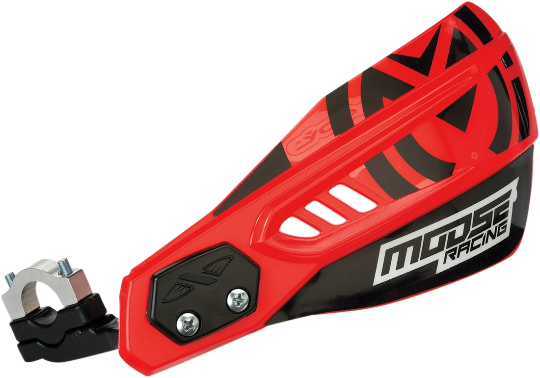 Moose Offroad Qualifier Handguards - Red 0635-1459 - Side View