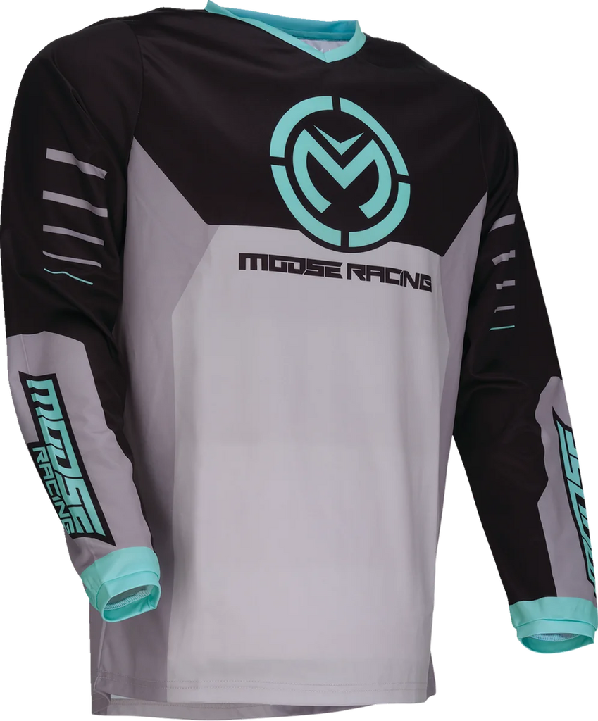 Moose Offroad Qualifier® Jersey - Gray/Teal - Medium 2910-8184 - Main Product View