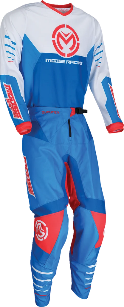 Moose Offroad Qualifier® Jersey - Red/White/Blue - Large 2910-8177 - Back View