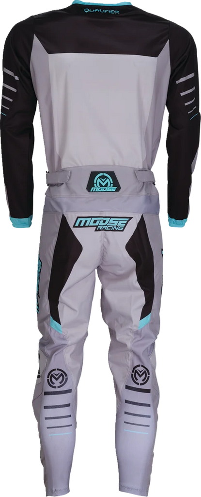 Moose Offroad Qualifier® Pants - Gray/Teal - US 42 2901-11829 - Back View