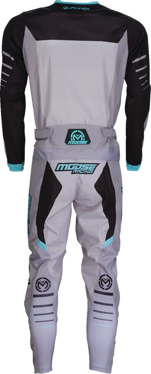 Moose Offroad Qualifier® Pants - Gray/Teal - US 42 2901-11829 - Back View