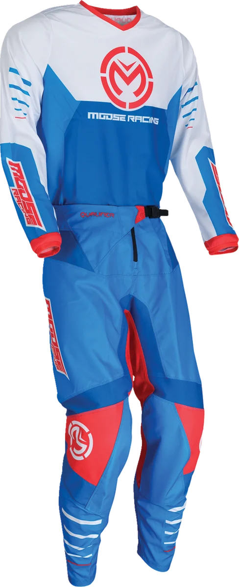 Moose Offroad Qualifier® Pants - Red/White/Blue - US 32 2901-11810 - Side View