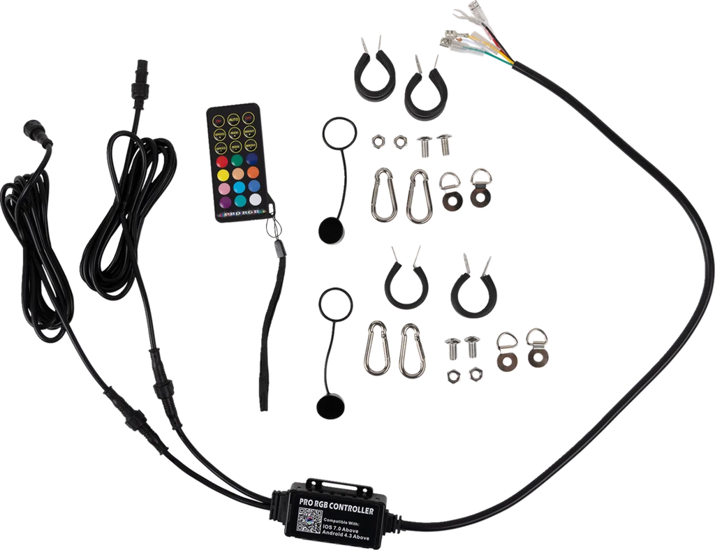 Moose Offroad Quick Disconnect Whip Light - 2' QD-COBBTR-122-PU - Side View