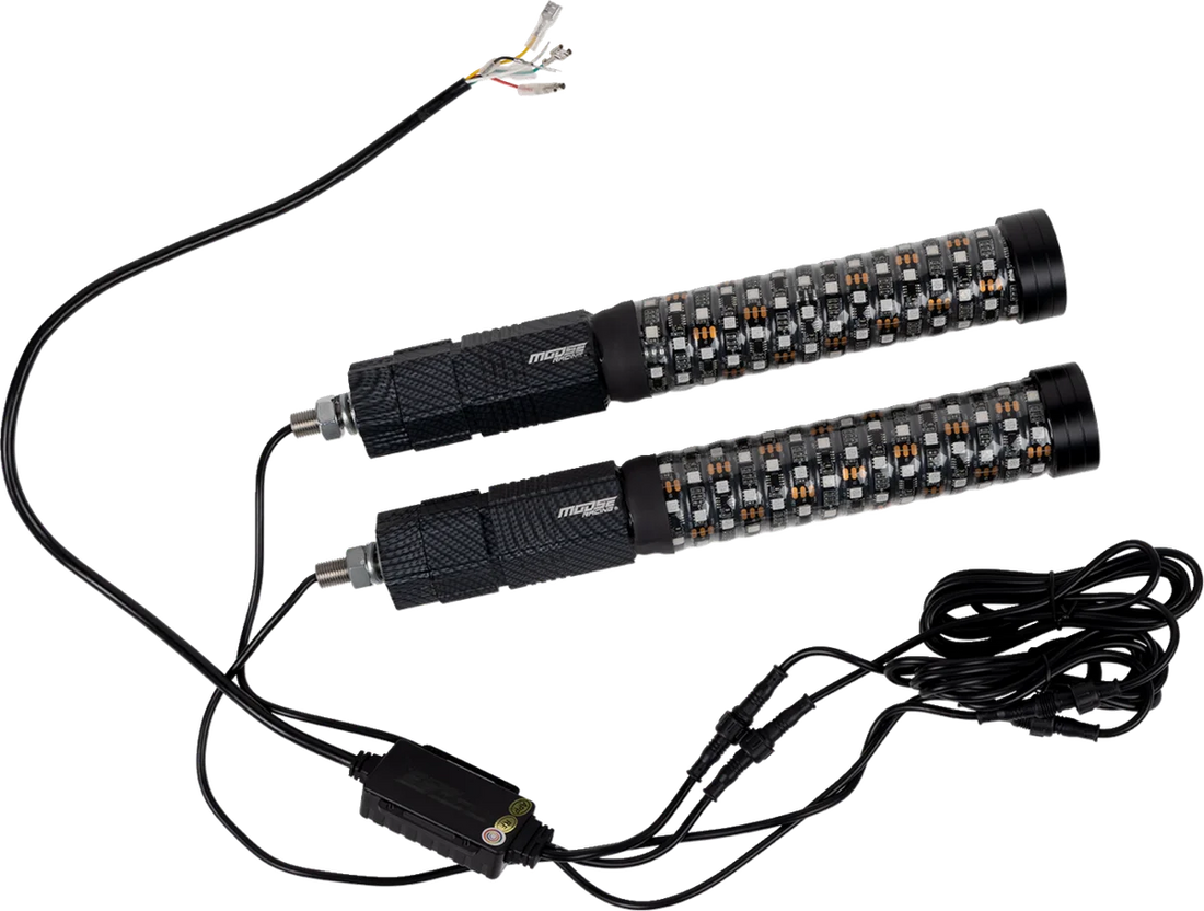 Moose Offroad Quick Release Whip - 1' - Pair PQR-CHSBTR1.8-112-PU - Side View