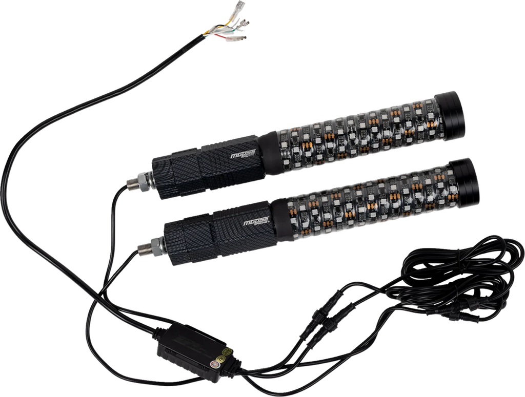 Moose Offroad Quick Release Whip - 1' - Pair PQR-CHSBTR1.8-112-PU - Side View