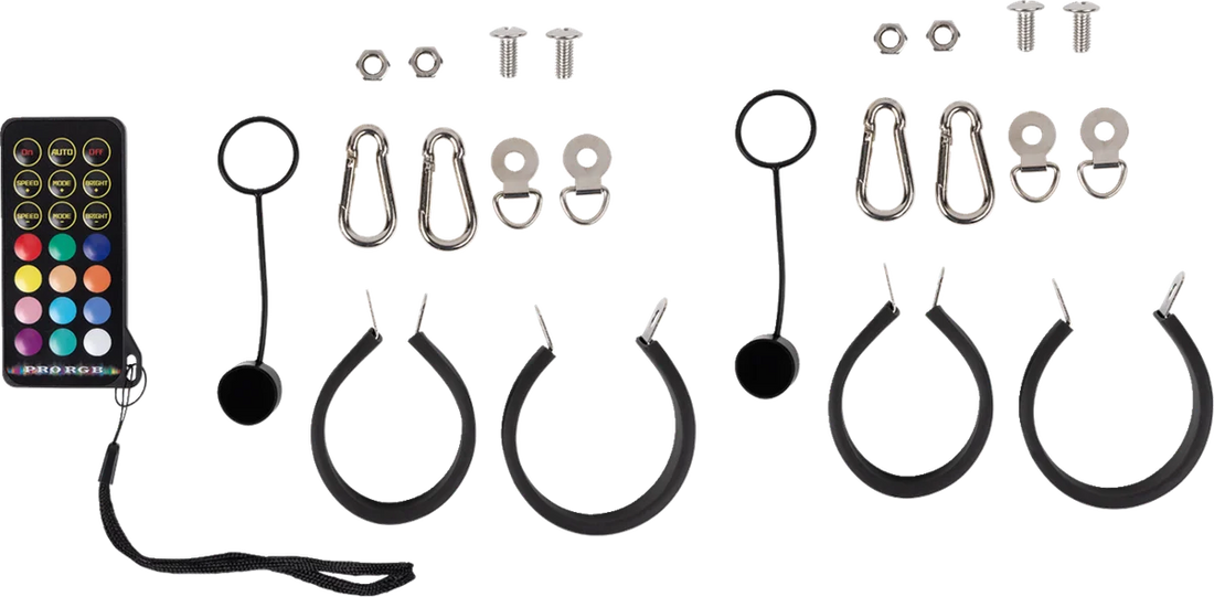 Moose Offroad Quick Release Whip - 1' - Pair PQR-CHSBTR1.8-112-PU - Back View