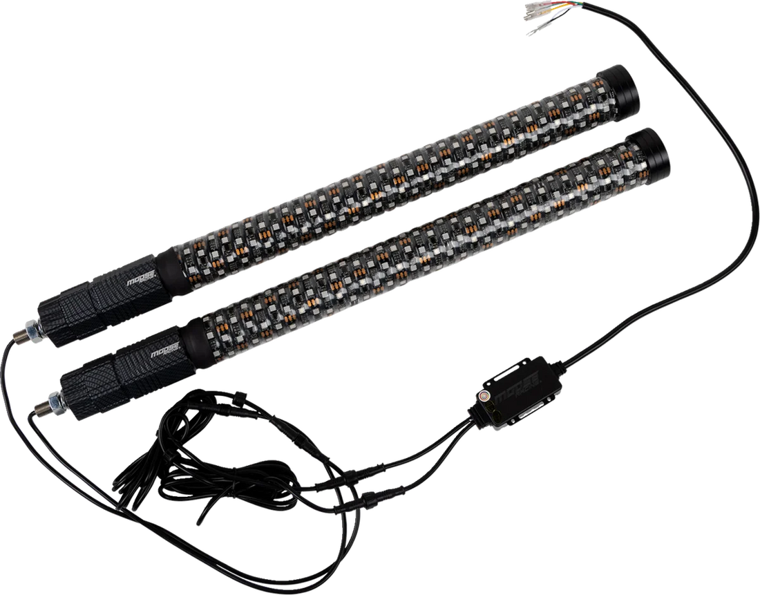Moose Offroad Quick Release Whip - 2' - Pair PQR-CHSBTR1.8-122-PU - Side View