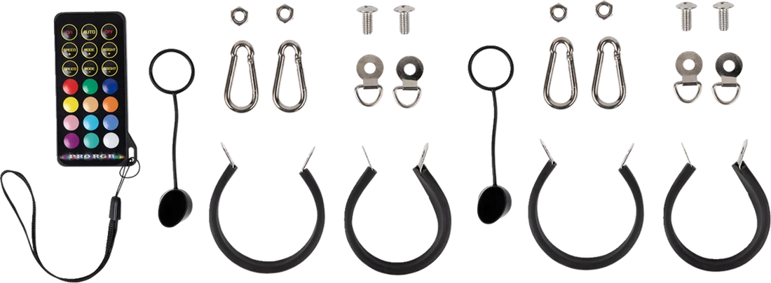 Moose Offroad Quick Release Whip - 2' - Pair PQR-CHSBTR1.8-122-PU - Back View