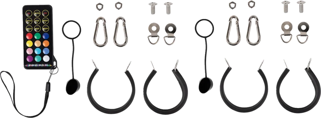 Moose Offroad Quick Release Whip - 2' - Pair PQR-CHSBTR1.8-122-PU - Back View