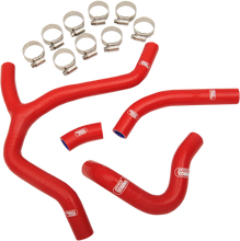 Load image into Gallery viewer, Moose Offroad Race Fit Radiator Hose Kit - Blue KAW-92-BU fits Kawasaki - Side View