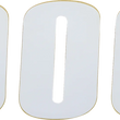 Load image into Gallery viewer, Moose Offroad Race Number 0 - White - 4.5" 80000 - Main Product View