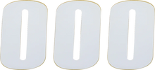 Load image into Gallery viewer, Moose Offroad Race Number 0 - White - 4.5" 80000 - Main Product View