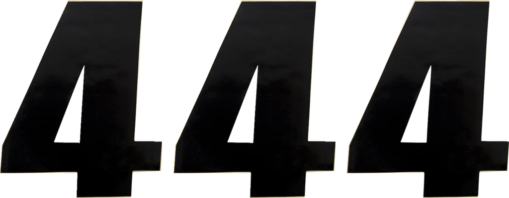 Moose Offroad Race Number 4 - Black - 6" 80114 - Main Product View