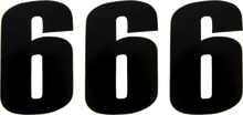 Load image into Gallery viewer, Moose Offroad Race Number 6 - Black - 6" 80116 - Main Product View
