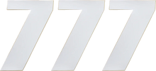 Load image into Gallery viewer, Moose Offroad Race Number 7 - White - 6" 80107 - Main Product View