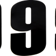 Load image into Gallery viewer, Moose Offroad Race Number 9 - Black - 6" 80119 - Main Product View