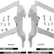Load image into Gallery viewer, Moose Offroad Radiator Braces - Silver 11-150 fits Yamaha - Main Product View