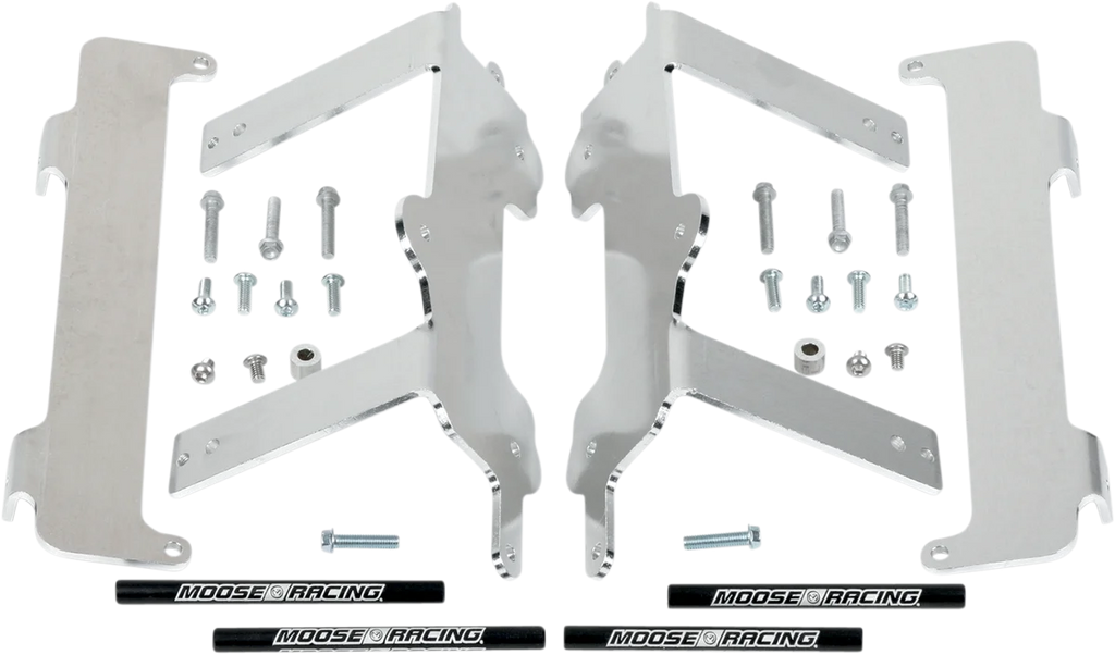 Moose Offroad Radiator Braces - Silver 11-150 fits Yamaha - Main Product View