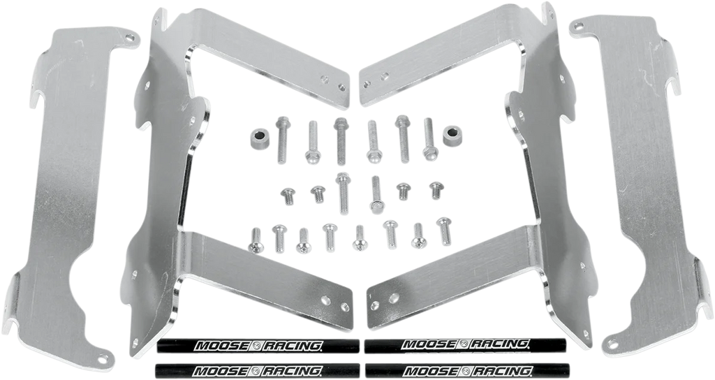 Moose Offroad Radiator Braces - Silver 11-151 fits Yamaha - Main Product View