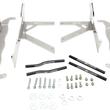 Load image into Gallery viewer, Moose Offroad Radiator Braces - Silver - Honda 11-6017 - Main Product View