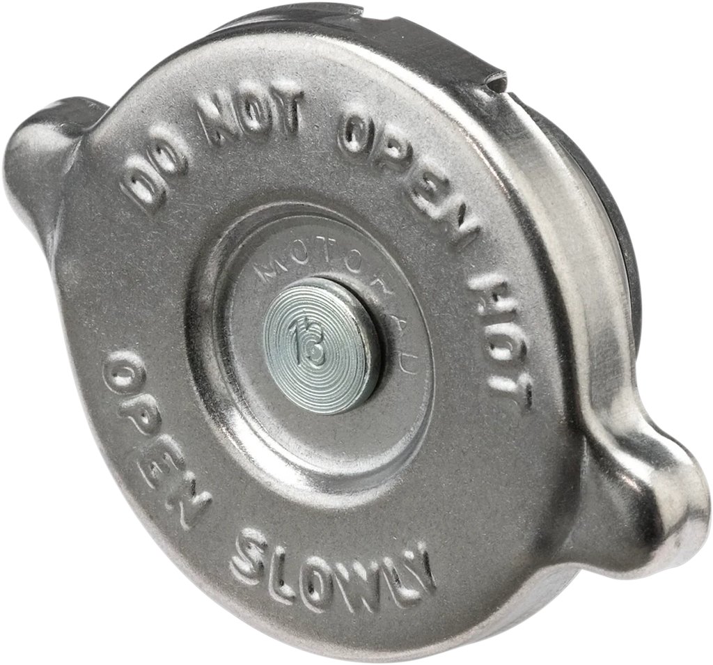 Moose Offroad Radiator Cap - Silver - 13 PSI - Arctic Cat/Polaris 100-2120-PU - Side View